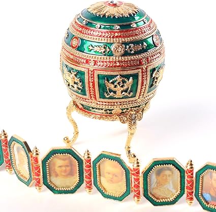 Amazon Co Jp インペリアルイースターエッグ ナポレオン グリーン Napoleonic Egg コレクションしたくなる美しいレプリカ 大切な人へのギフトにも ピィアース直営ショップ ホーム キッチン