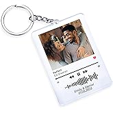 Lily's Atelier Custom Couple Photo Keychain - Multi, Acrylic, Dual-Sided, Unisex - Gifts for Anniversaries, Special Occasions, Valentines Day