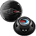 BOSS Audio Systems MR50B 5.25 inch Marine Stereo Boat Speakers - 150 Watts (pair), 2 Way, Full Range, Tweeters, Coaxial, Weat