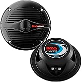 BOSS Audio Systems MR50B 5.25 inch Marine Stereo Boat Speakers - 150 Watts (pair), 2 Way, Full Range, Tweeters, Coaxial, Weat