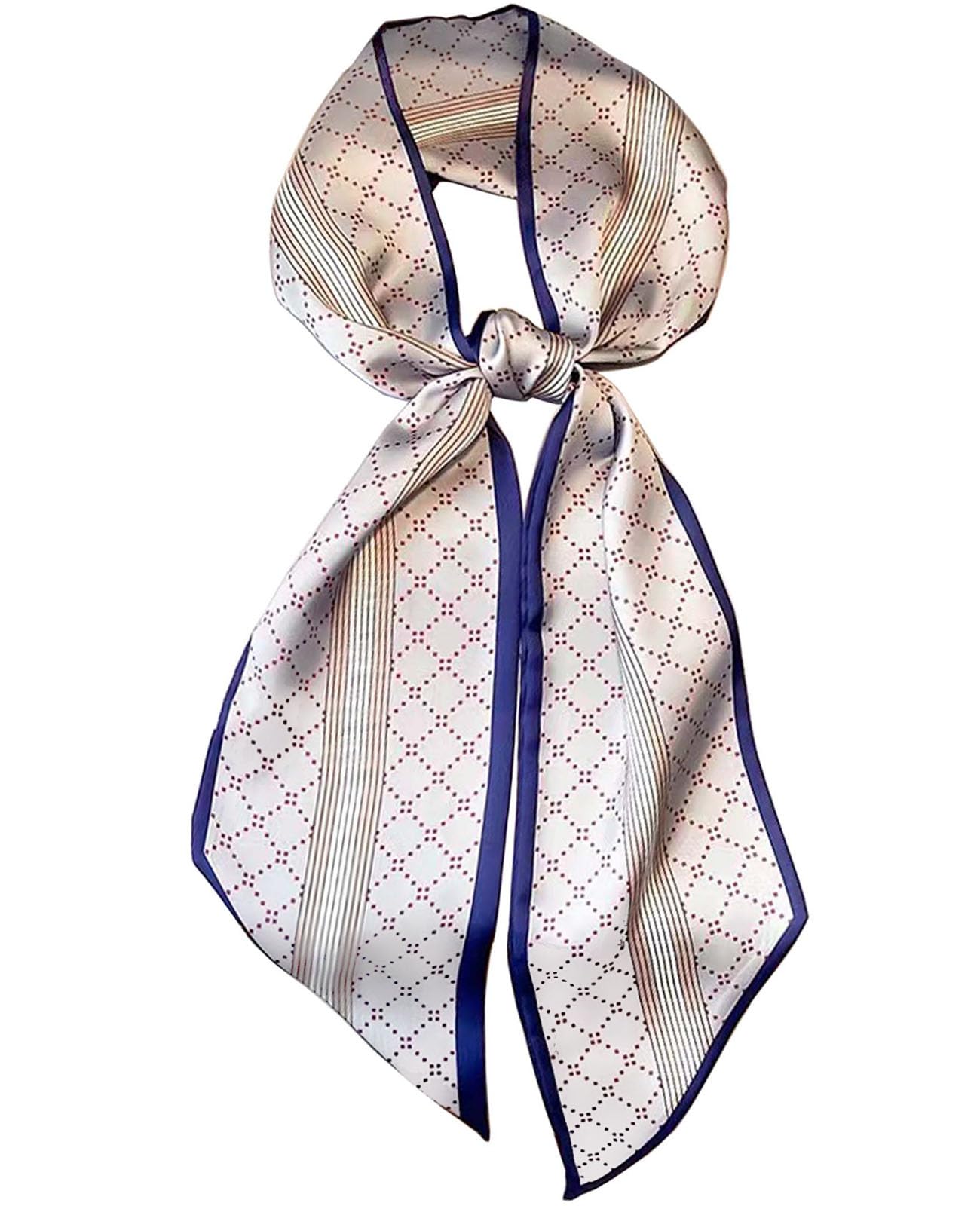Photo 1 of kcctoo 59" Mulberry Silk Like Head Scarf Women's Fashion Square Neck Satin Scarfs for Bag Hair Scarves Gift 59 * 5.9”