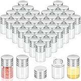 Didaey 50 Pcs 2ml Tiny Glass Bottles Vials Mini