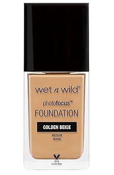 Wet 'n Wild Photo Focus Foundation, Golden Beige, 30ml