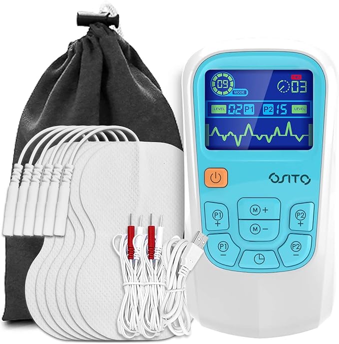 TENS Unit Dual Channel Rechargeable 25 Modes TENS Machine (FSA or HSA Eligible) for