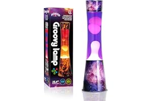 AHCCSD 16 Inch Galaxy Magma Lamp,Galaxy Base Motion Liquid Lamp Purple with White Wax Relaxing Gorgeous Lamp for Adults Night Light for Kids Women Girls Home Office Decor Birthday Great Gift