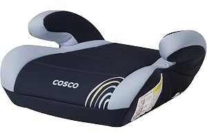 Cosco Topside Backless Booster Car Seat, Lightweight Booster Seats for Cars 40-100 lbs, Backless Booster Seat for Car, Rainbo