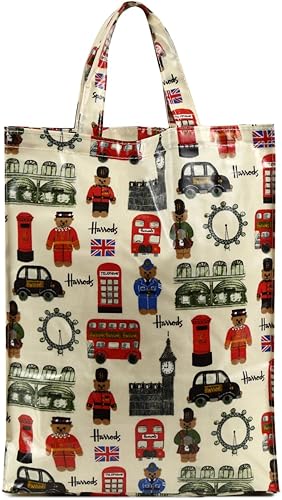 Amazon Harrods ハロッズ トートバッグ ロンドン ベア Mサイズ Harrods London Bear Shopper Bag 並行輸入品 トートバッグ