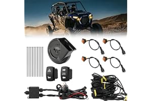 OFIG UTV Turn Signal Kit with 110DB Horn, Pre-Wired, Plug and Play ATV UTV Blinker with Rocker Switch, Universal UTV Street Legal Kit Compatible with Polaris, Can Am, CFMOTO, Arctic Cat