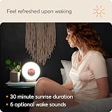 Lumie Sunrise Alarm with Sunset Sleep Feature and Mood Lighting, White view 4