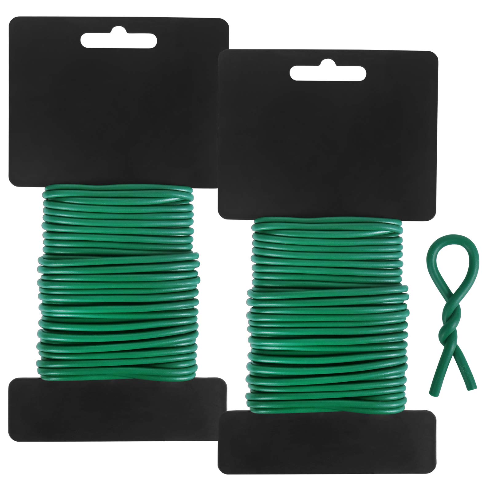 tenn well 3.5mm Garden Wire, 16M Flexible Soft Plant Wires Twist Ties for Gardening Climbing Plants, Vines, Shrubs and Flowers (Green)