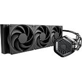 Cooler Master Atmos Stealth 360 AIO Liquid CPU Cooler, Mobius Fans | AMD AM5/AM4 &amp; Intel LGA1851/1700 Support Cooler, 360mm, Dual-Chamber Pump, 3x Low-Noise PWM Fans, Easy Installation