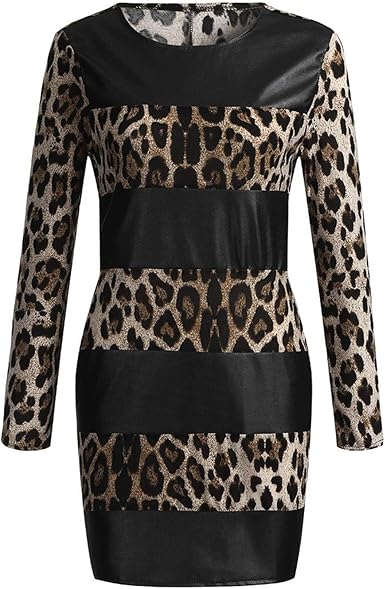 leopard print bandage dress