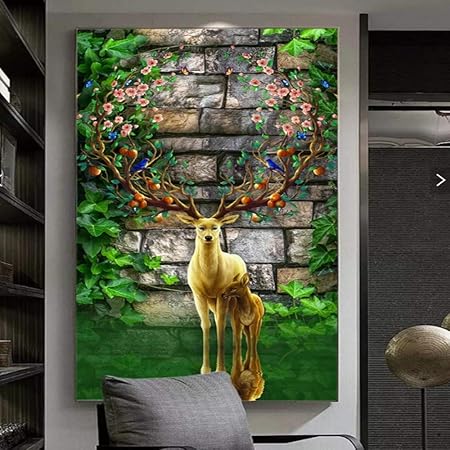 YiShuQiang Wallpaper Fototapeten Tropische Betriebstierlandschaftswand Wandbilder Wohnzimmer Schlafzimmer Büro Flur Dekoratio