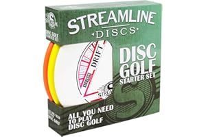 Streamline Discs 3-Disc Premium Disc Golf Starter Set (Colors and Models May Vary)