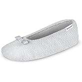 isotoner Women's Diamond Microterry Ballerina Slippers