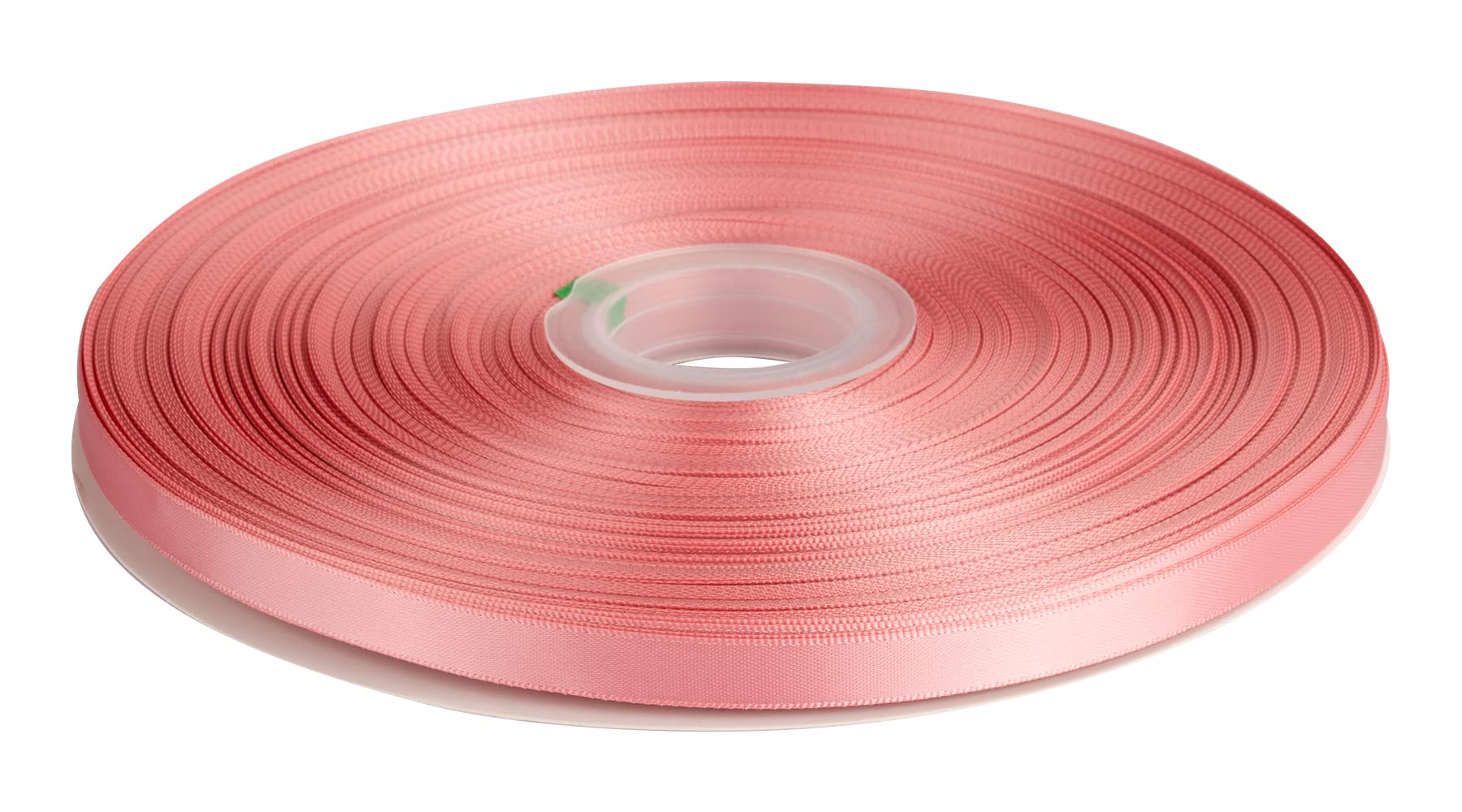 Double Faced Satin Ribbon, 9mm X 91M, Solid Polyester Ribbon for Gift Wrapping, Crafts, Wedding Party Ceremony Decoration, Floral Arrangement, Sewing (Dusty Rose) — image 1