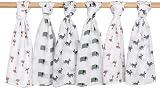 GLLQUEN BABY Muslin Squares 6 Pack 70x70 cm Cotton Bamboo Blend view 2