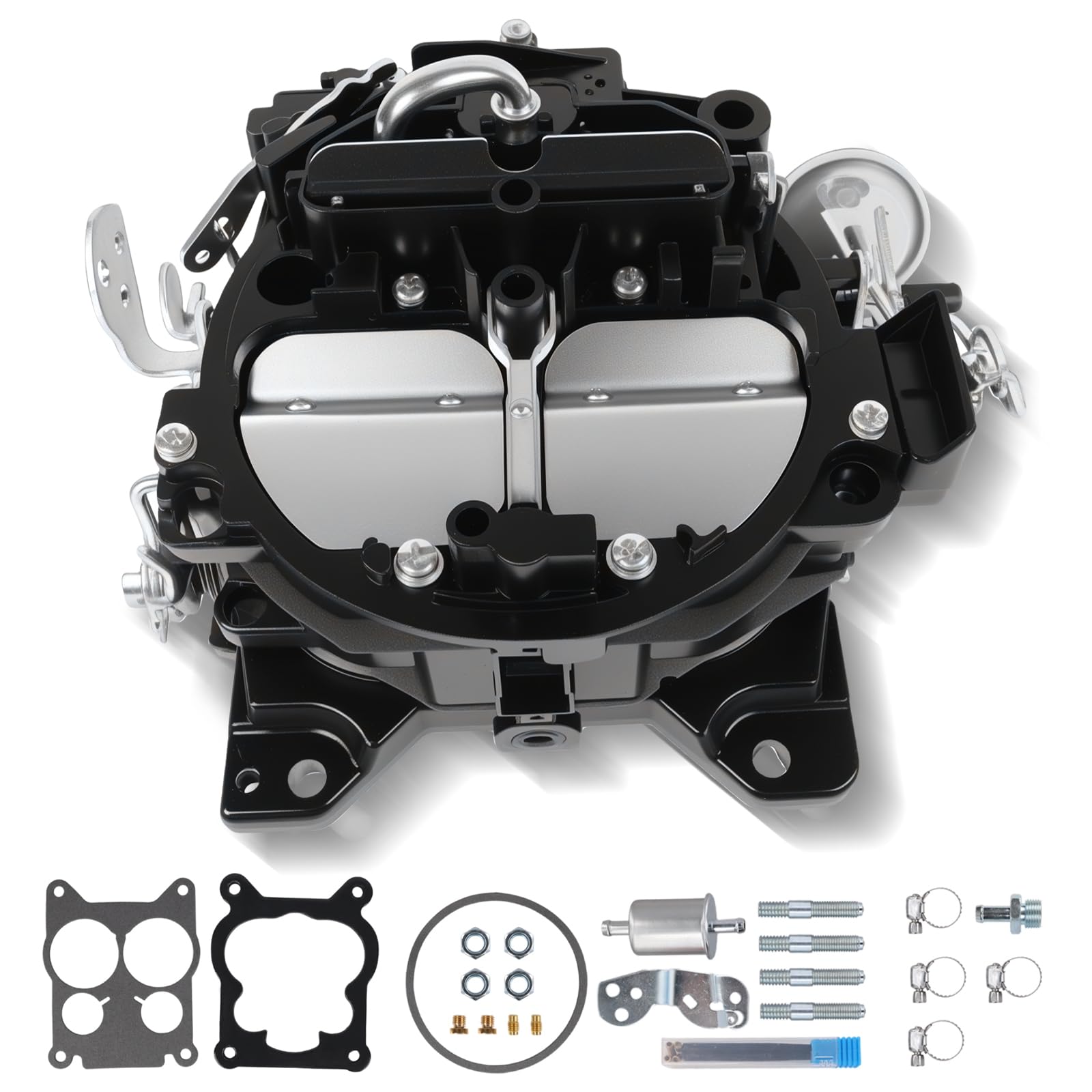 Photo 1 of Marine Carburetor 350 4 Barrel Compatible with Mercury Mercruiser 5.7L V8 MCM 260, Replacement for Rochester Quadrajet 17080561 1347-6492A1