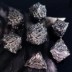 HAOMEJA Metal Polyhedral Dice Leaf Vine Set DND
