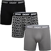 DKNY Mens Flex Boxer Briefs Underwear 3-Pack