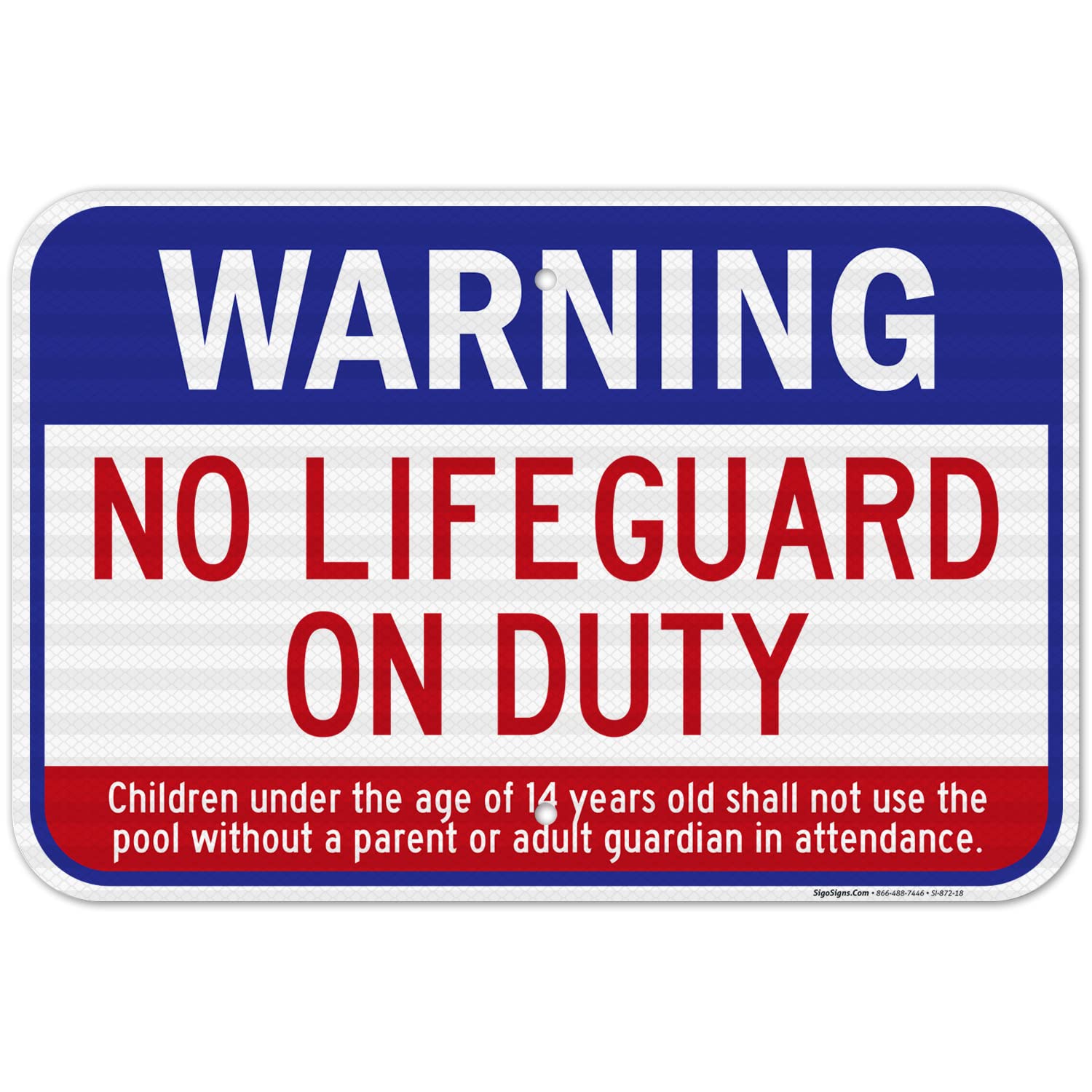 Sigo Signs Parking Sign - 18x18 Inches, 55 Mil HDPE, Made In USA, Pre-Drilled Holes, Weather-Resistant