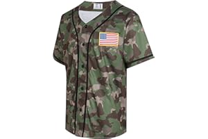 Pullonsy Blank Baseball Jersey for Men Women Full Button Up Short Sleeves Shirts Hip Hop Hipster Sports Uniforms