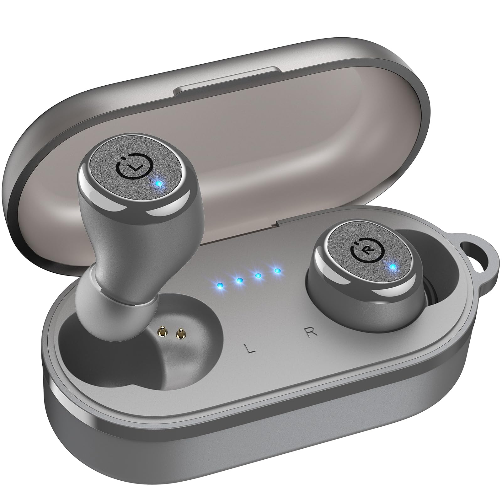 TOZO T10 Wireless Earbuds Powerful Bass Stereo Wireless Charging, APP, IPX8
