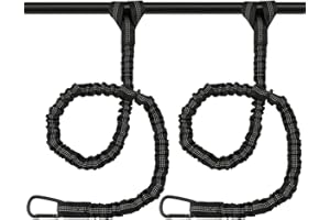 Apeso 2 Pack Kayak Paddle Leash, Paddle Board Leash Fishing Lanyard Tool Tether with Carabiner Kayaking Accessories