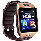 Qiufeng Dz09 Bluetooth Smart Watch SmartWatch with Camera for Iphone and Android Smartphones(Golden)