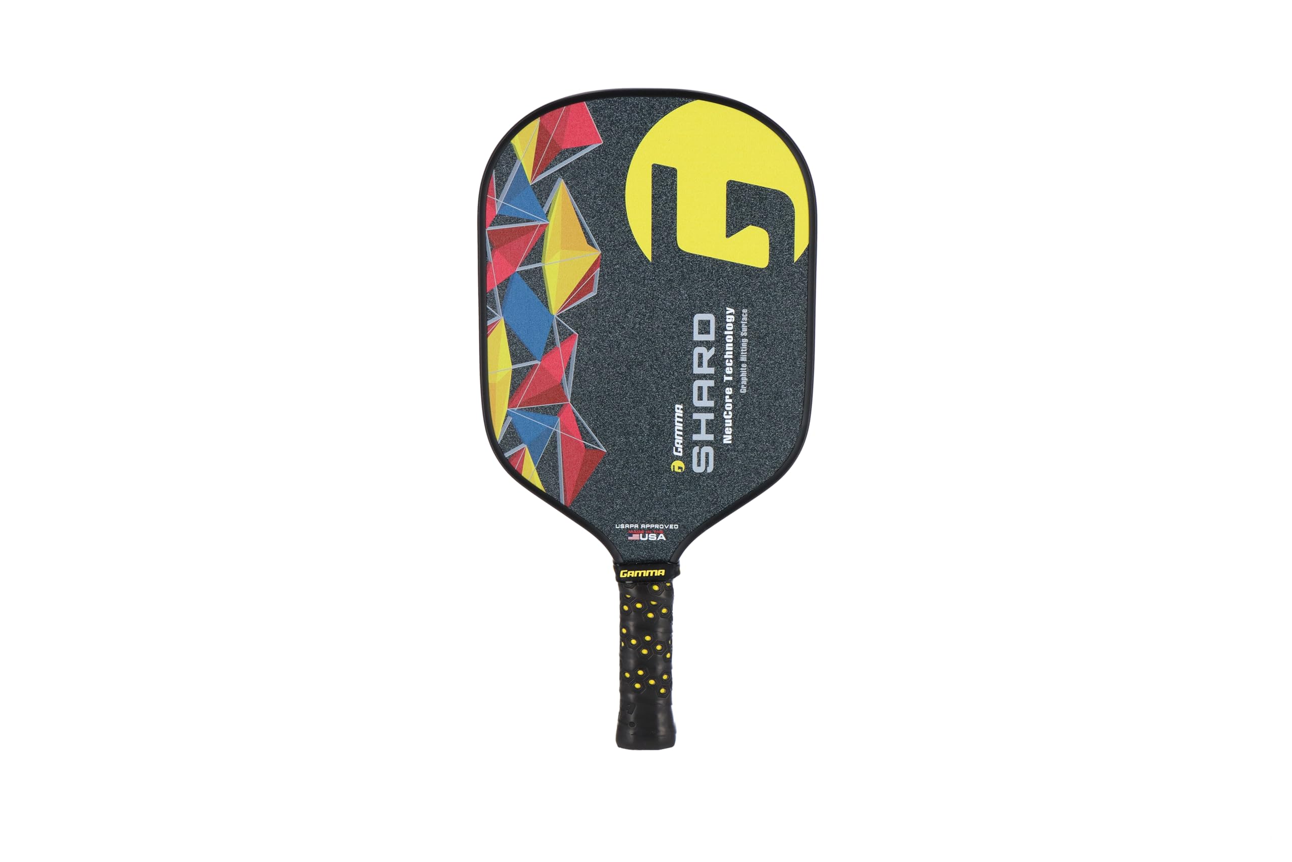 GAMMA Sports Shard NeuCore Pickleball Paddle, Graphite Power Surface and Honeycomb Grip, Extra Spin Shard Image GAMMA Sports Shard NeuCore Pickleball Paddle, Graphite Power Surface and Honeycomb Grip, Extra Spin Shard Image