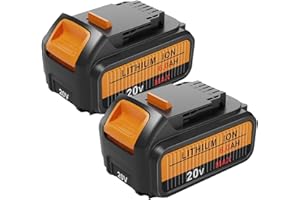 Amityke Replacement for Dewalt 6000mAh 20V Battery 2Pack Compatible with Dewalt DCD DCF DCG Series Cordless Power Tools