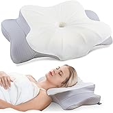 Cervical Neck Pillow for Neck Pain Relief – Memory Foam Cervical Pillow, Orthopedic Contour Neck Support Pillow, Cooling Side Sleeper Pillow for Back & Stomach Sleepers, King Size