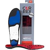 CURREX MetPad Insoles for Everyday Relief & Support – Arch Support Shoe Inserts w/Metatarsal Pads to Help Reduce Foot & Heel Pain While Walking & at Work – for Men & Women – Low Arch, Medium