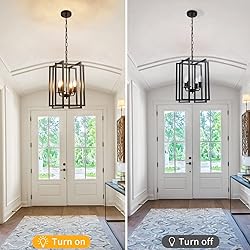 Farmhouse Lantern Chandelier Light Fixture