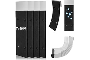 Verdanzia 4 Pack Gutter Noise Dampener, 2.7 X 11.8 in Rain Noise Downspout Silencer, Insert Adjustable Downspout Drip Silence