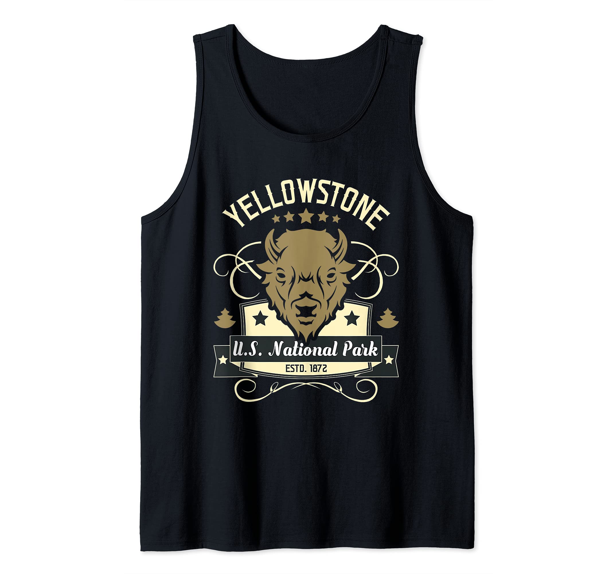 Yellowstone National Park Bison - Hiking & Camping Tank Top