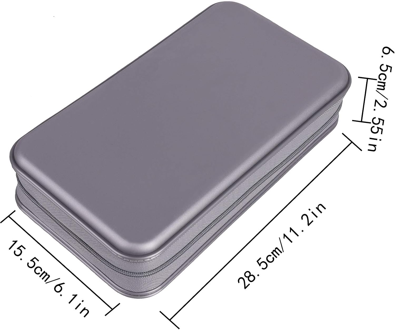 DVSICK CD Holder,96 Capacity CD/DVD Case Hard Plastic Case Holder CD Organizer Wallet Protective DVD Storage for Car (Purple) - Image 4