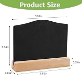 Mooshy Mini Chalkboard Signs 6 Pack with Stand Small Black Double Sided view 2