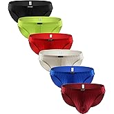 iKingsky Men's Shining Briefs Sexy Big Pouch Underwear High Stretch Bluge Mens Under Panties