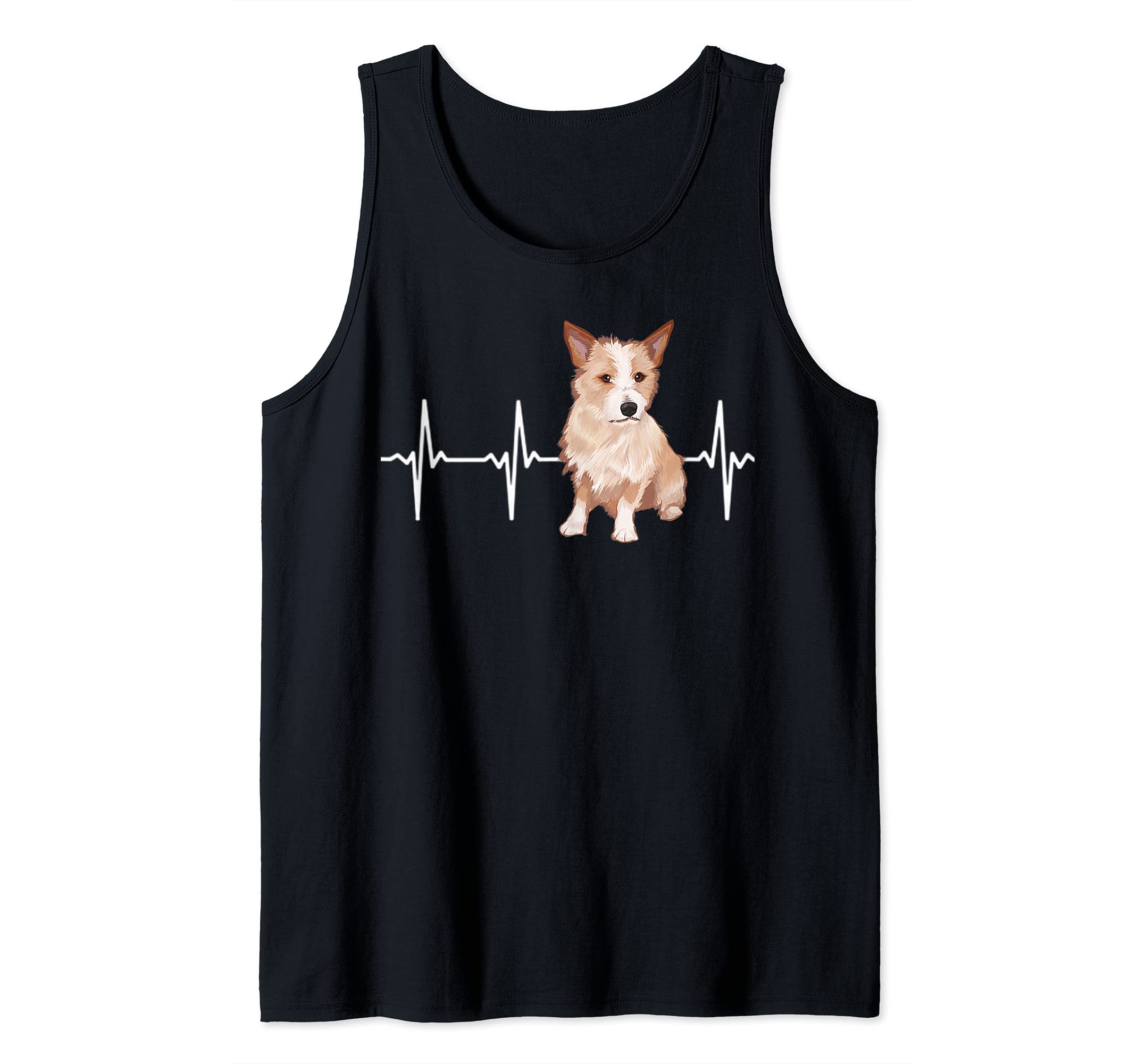 Portuguese Podengo Pequeno Heartbeat Dog Lover Tank Top