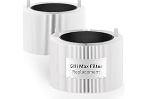 Leemone 511i Max Filter Replacement Compatible with Blue Pure 511i Max Air Purifier, H13 True HEPA & Activated Carbon Replace