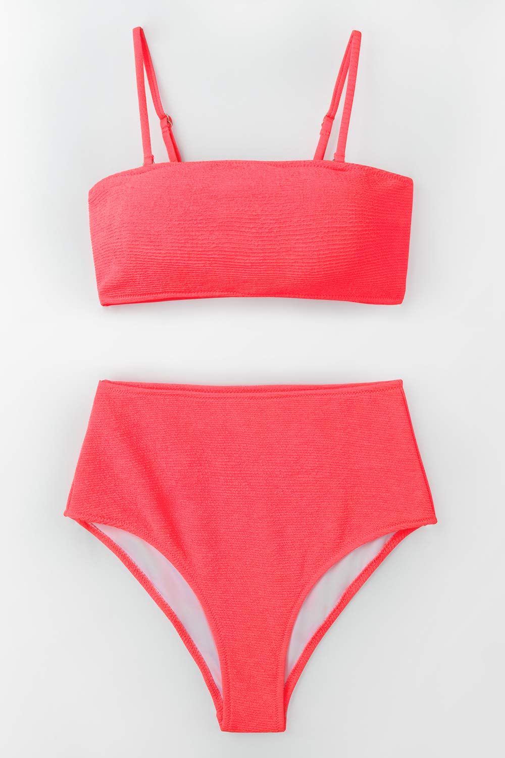 neon bandeau swimsuit