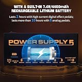 JOYO JP-05 Built-in 4400mAh Rechargeable Battery Pedal Power Supply 8 Outputs view 3