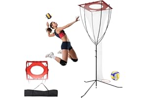 PulseFay Volleyball Setter Training Net – Volleyball Setter Training Equipment with Adjustable Height & Angle, Heavy-Duty Portable Frame for Indoor/Outdoor Setting, Serving & Spiking Practice