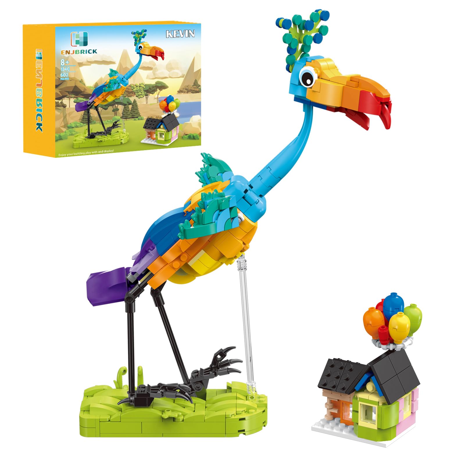Photo 1 of ENJBRICK Kevin Bird Up House Building Sets for Adults,Cute Movie Animal Building Toy Set for Girls and Boys Age 8-14 Years Christmas and Birthday Gifts 602 pcs