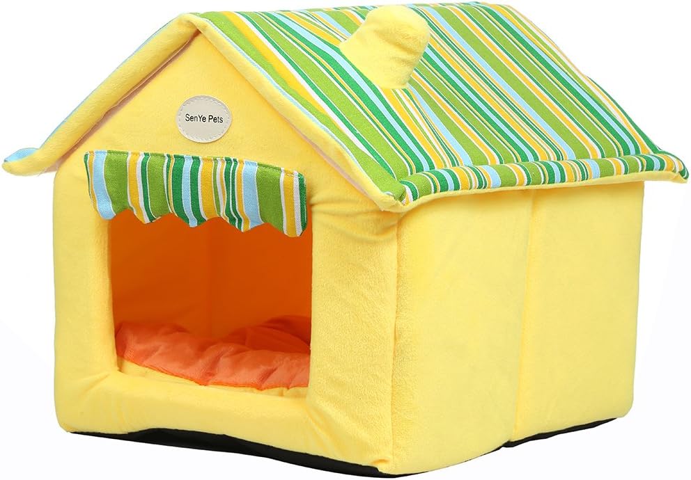 SENYEPETS Soft Indoor Dog Houses Pets Sponge Material Portable and Great for Transportation and Short outings