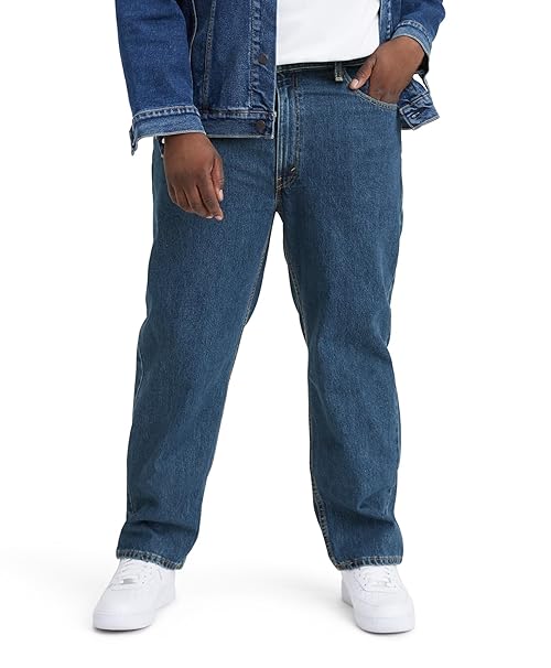 Levi's Men's 550 Relaxed Fit Jeans (Also Available in Big & Tall), Dark Stonewash, 42W x 38L