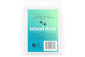 WEST COAST CANDLE COMPANY Island Daze | Pet Friendly Wax Melts | Natural Soy | Clean Burning | Non-Toxic | Veterinarian Approved | Pet Odor Eliminator | Air Freshening Scented Wax Melts
