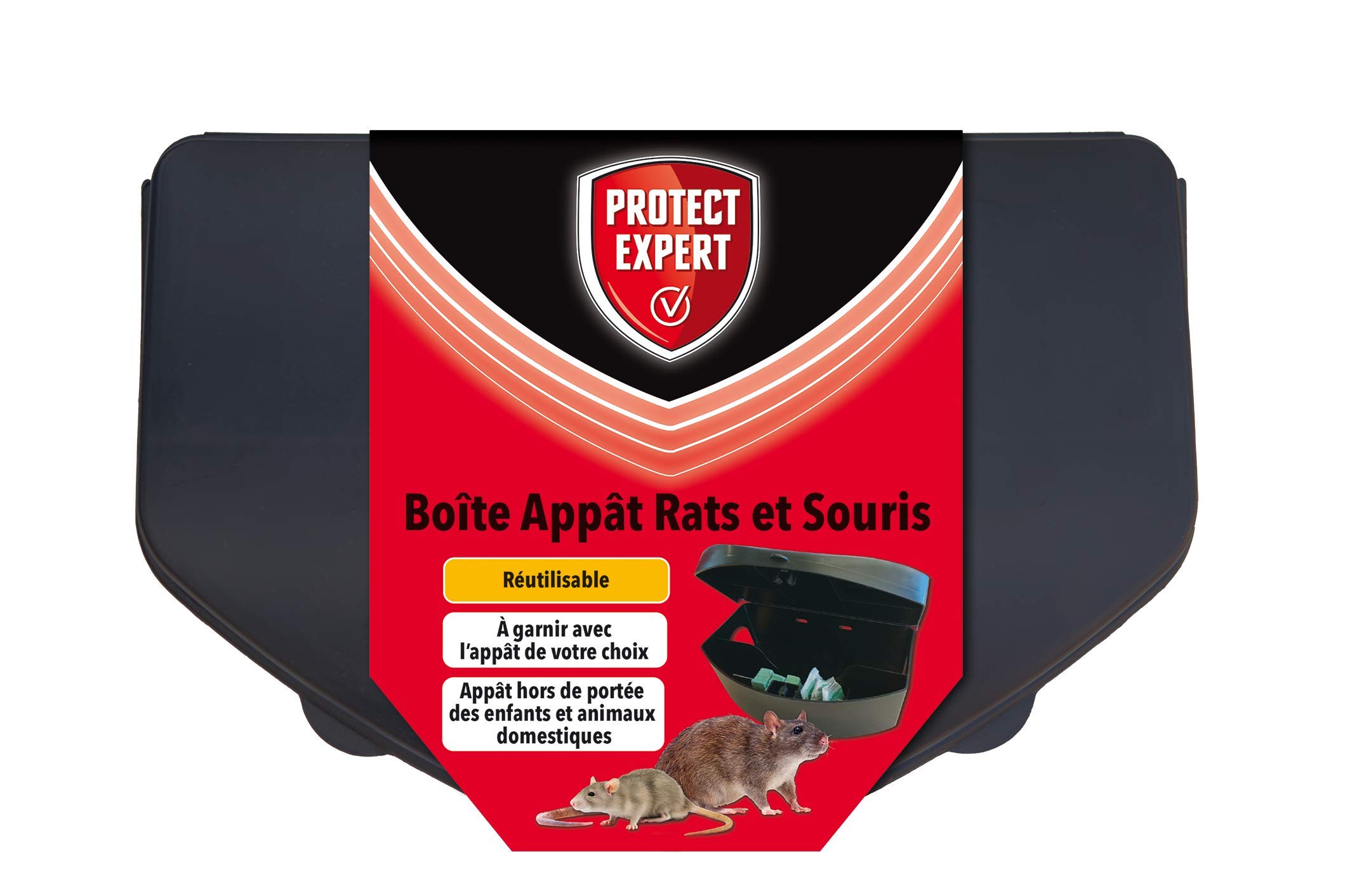 Protection Expert RASOUBOIT - Box for All Rodents with Key Lock - Rigid and Reusable, Effective, Safety