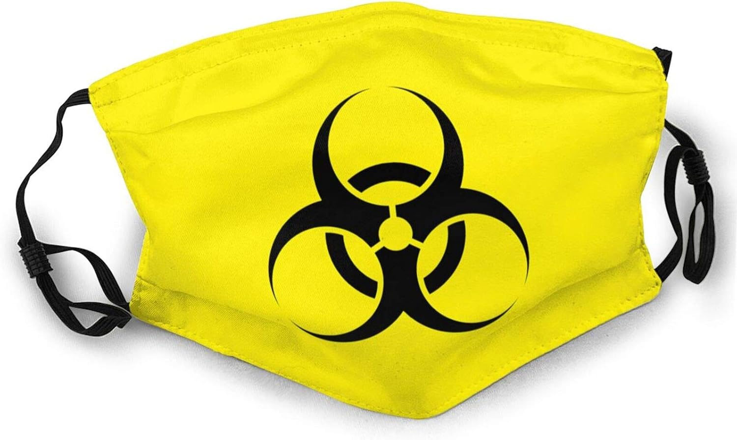 Biohazard BioRisk Unisex Adult Anti Dust Face Mask Reusable Black